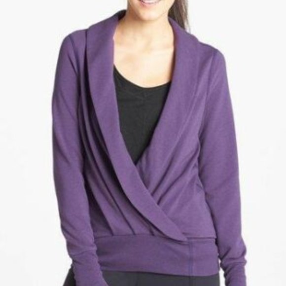 karma Sweaters - Karma Athletic Open Back Draped Sweater M/L